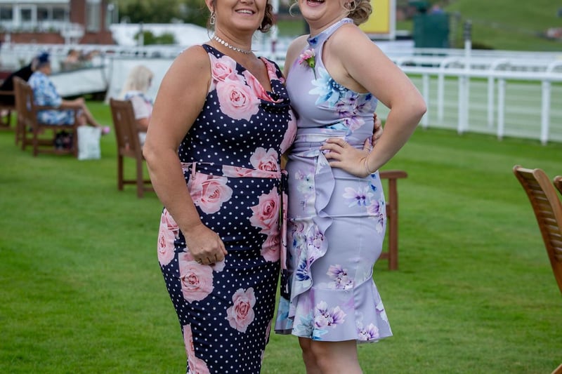 Ladies Day at Qatar Goodwood Festival, Goodwood on 29th July 2021
Pictured:  Caitlin Collins with her auntie Julie Croft
Picture: Habibur Rahman