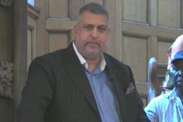 Abid Hussain of South Yorkshire Muslim Bereavement Trust, who is concerned at the lack of city burial sites. Picture: Sheffield Council webcast