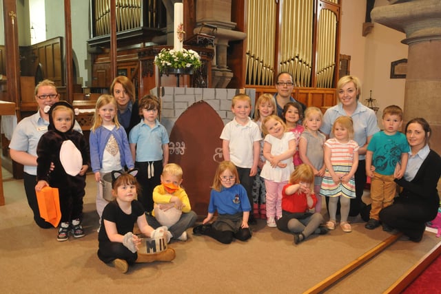 These children from the drama club at Busy Bees Nursery, Ryhope, were taking part in a Bee Dramatic performance in St. Paul's Church in 2014.