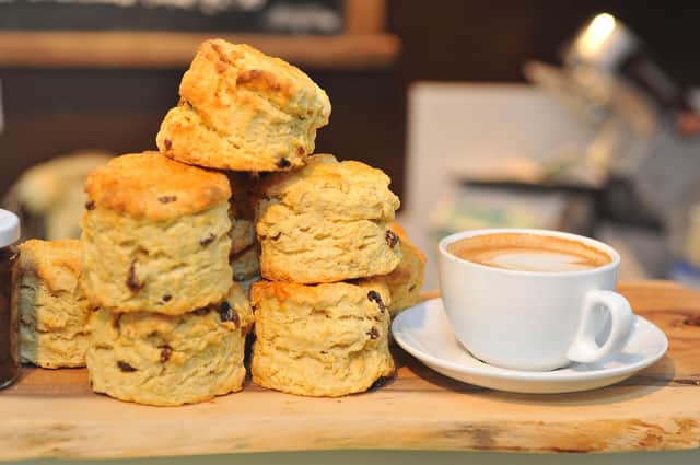 Coffee and scones.