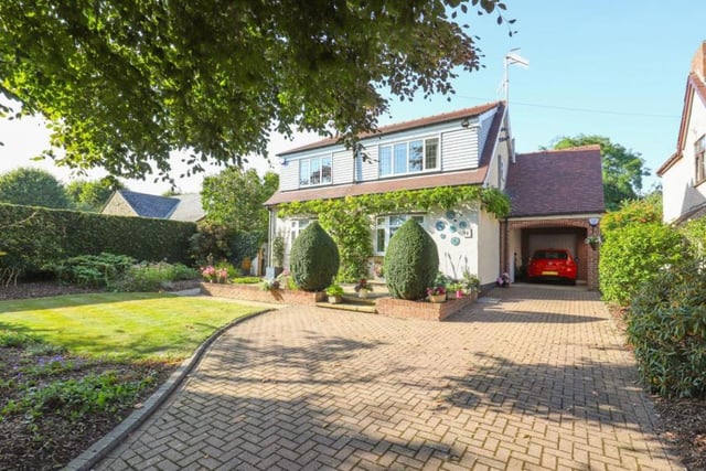 This house contains four bedrooms and three bathrooms, as well as providing plenty of office space. The sellers are currently looking at offers in the region of £625,000-£650,000.