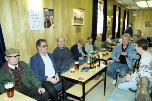 The regulars of the Ivy Leaf Social Club in Hendon, Sunderland pictured in April 1995.