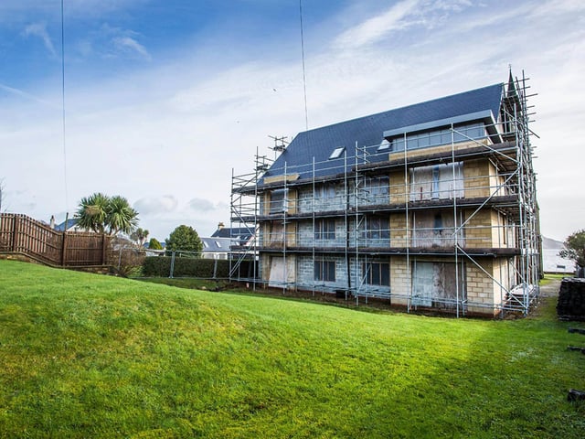 Rear of extension.