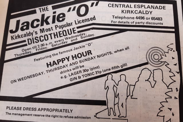 And last, but by no means least, the legendary ... Jackie O.
In 1981, a pint of lager was just 30p and a gin and tonic would set you back just 31p.
Happy days ..!