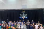 Sheffield pupils from Greystones and Birley play at Sharks basketball game