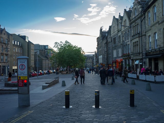 Grassmarket was another prime location in Prime of Miss Jean Brodie, where Maggie Smith taught her class another lesson. In addition, James McAvoy teases a child in the graveyard as Bruce Robertson in Filth on that very street.