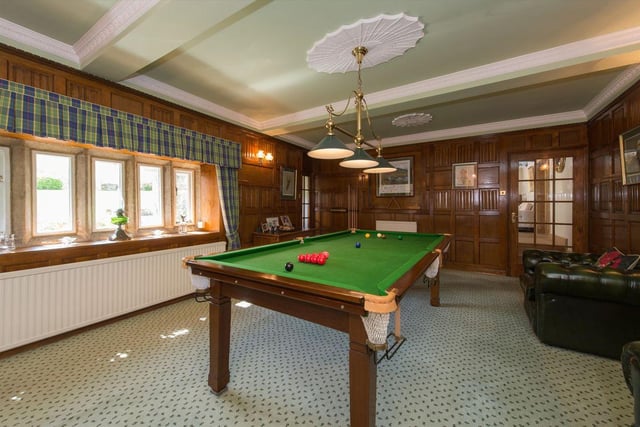 Estate agent Knight Frank says the house has a self-contained leisure wing with a gym, swim spa and sauna.