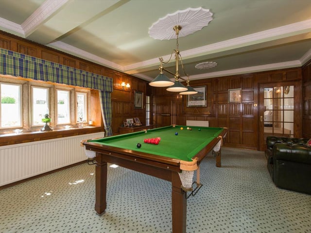 Estate agent Knight Frank says the house has a self-contained leisure wing with a gym, swim spa and sauna.