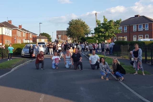 Jeanette’s street party which raised £3,000 for charity