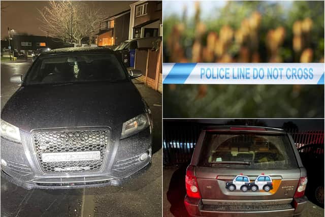Two cars stolen after a burglary in Sheffield have been recovered by South Yorkshire Police