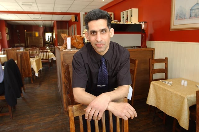 Owner Hooshang Amiri pictured at Groucho's restaurant, on Ecclesall Road, Hunters Bar, Sheffield, in April 2003