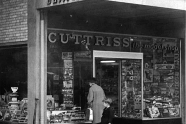 Cuttriss's model shop in Duke Street. It was later the offices of the Doncaster Star.