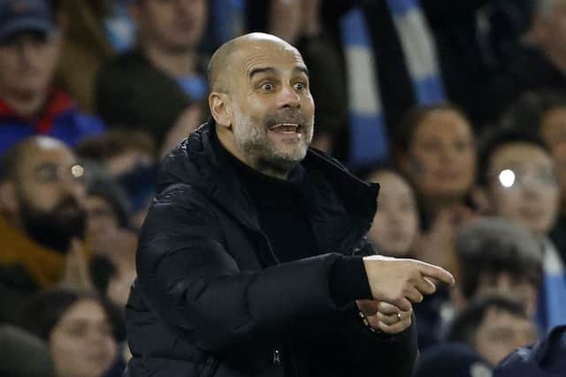 Manchester City manager Pep Guardiola: Richard Sellers/PA Wire.