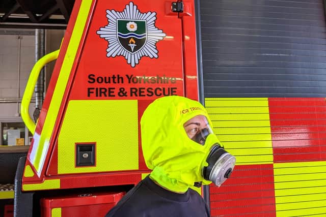 Firefighters in South Yorkshire now carry fire hoods to help protect people from toxic fumes and smoke