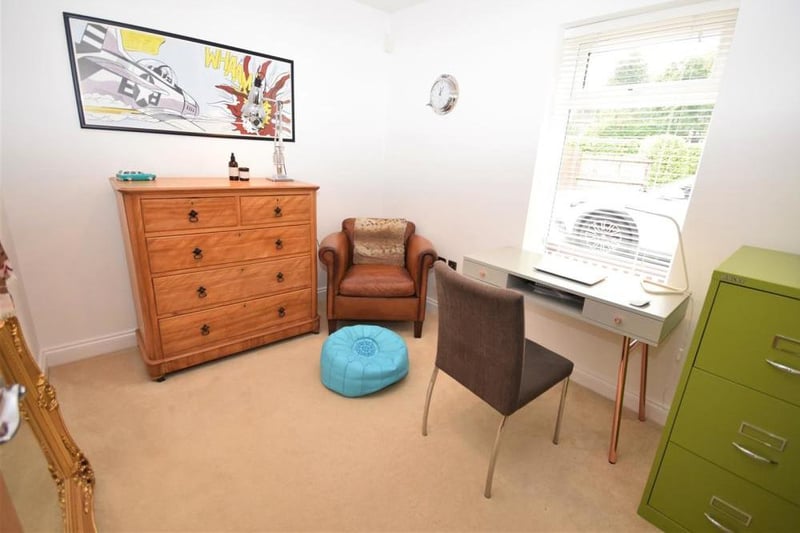 Work from home or relax in this useful room that can serve as a study or home office. It is generously sized with a uPVC window at the front.