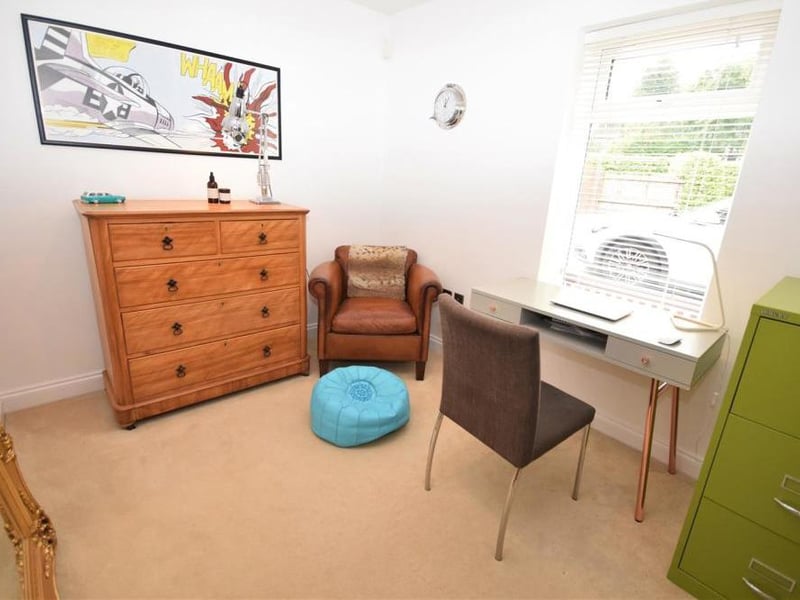 Work from home or relax in this useful room that can serve as a study or home office. It is generously sized with a uPVC window at the front.