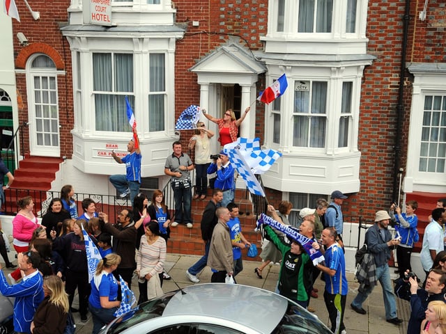 Everyone was out on the streets to witness the historic occasion. Picture: Malcolm Wells 082236-5538