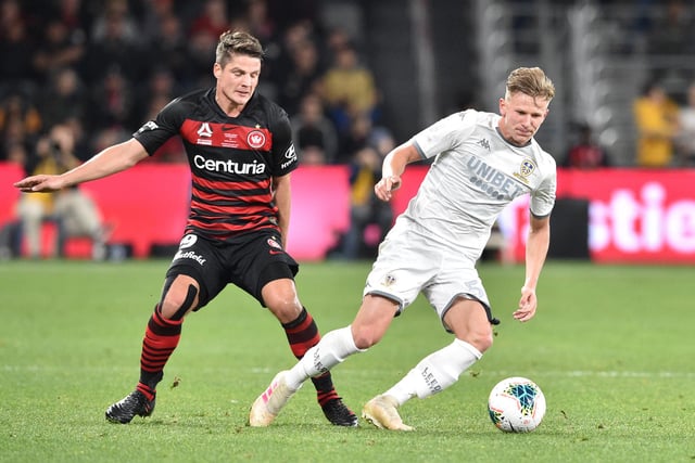 Serie A side Napoli are said to be considering a move for Leeds youngster Mateusz Bogusz. He's played just once since joining from Ruch Chorzow last year. (Sport Witness). (Photo credit: PETER PARKS/AFP via Getty Images)