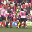 Sheffield United's Patrick Suffo sees red against West Brom as The Battle of Bramall Lane boils over.