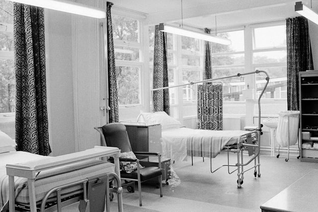 Harlow Wood School of Nursing, a ward pictured in the seventies