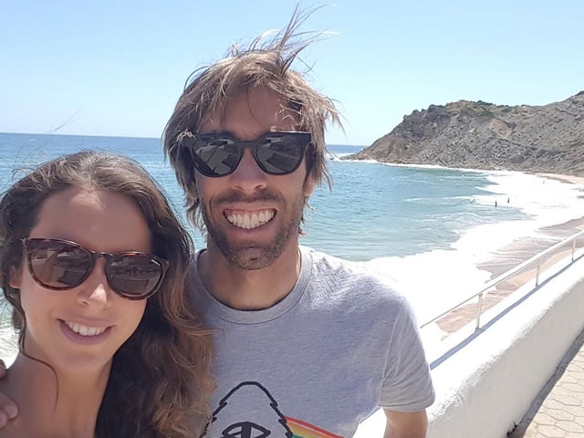 The bungalow's current owners, Alina and Jan Michaelis.
