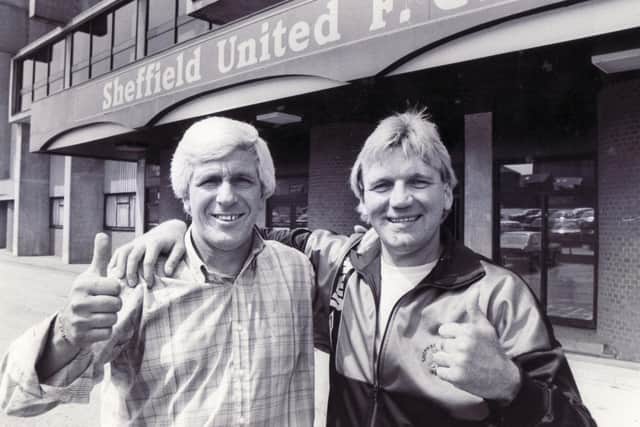 Sheffield United legends Alan Woodward and Tony Currie