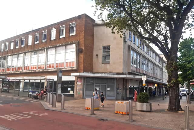 The former BrightHouse shop towards the bottom of The Moor in Sheffield city centre, where St Luke's Hospice is opening what it calls a new charity 'concept' store selling pre-loved and retro fashions, with personal shoppers to help you re-style your wardrobe.