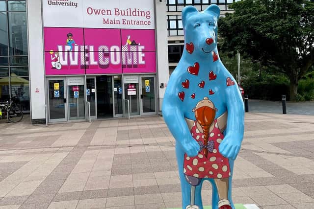 'Thank You Sheffield Children’s Hospital bear' created by iconic Sheffield artist Pete Mckee.