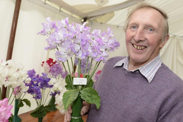 Jimmy Givens was on top form with his sweet peas in 2014.