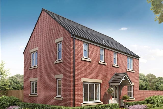 This three bedroom house has a kitchen diner and en-suite. Marketed by Persimmon Homes, 01298 445040.