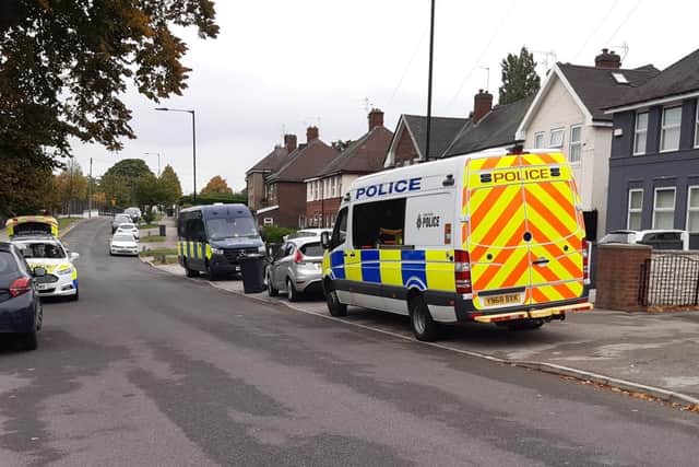 A woman has been arrested on suspicion of possession of a firearm, say police who raided a house  on Beck Road, Shiregreen, in Sheffield this morning.