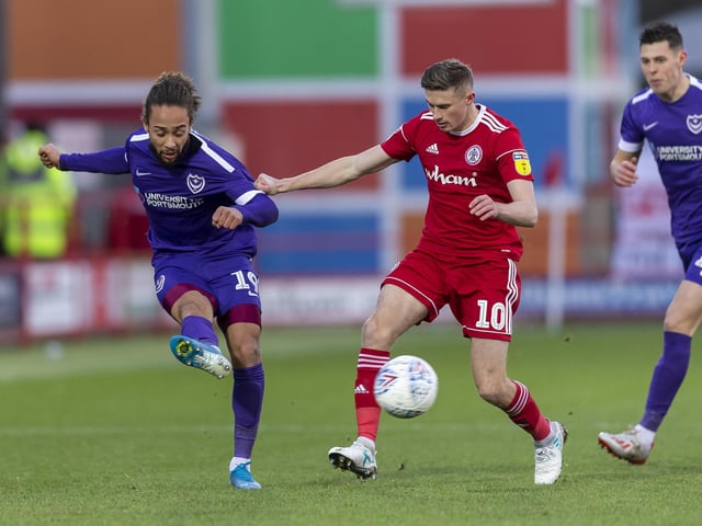 The first game that was suspended on Saturday, March 14. Pompey suffered a 4-1 defeat in the reverse fixture in December