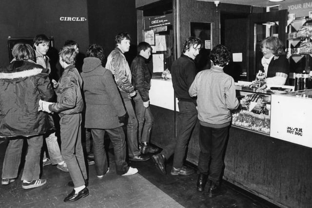 Youngsters queue for the last time at the Savoy cinema in December 1982. Does this bring back memories?