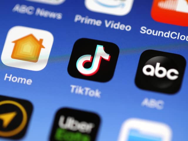 A study in the British Medical Journal suggests an increase in tic symptoms in young people could be linked to TikTok (Photo Illustration by Justin Sullivan/Getty Images)