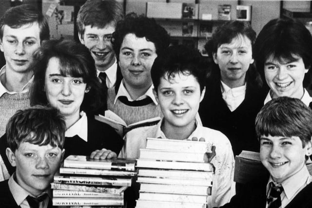 Boldon Comprehensive School pupils are pictured in 1986 and they had plenty of books to keep them company. Does this bring back happy memories?
