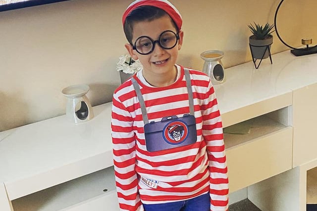 Kylie Vallance sent us this picture of Frankie as Where’s Wally.