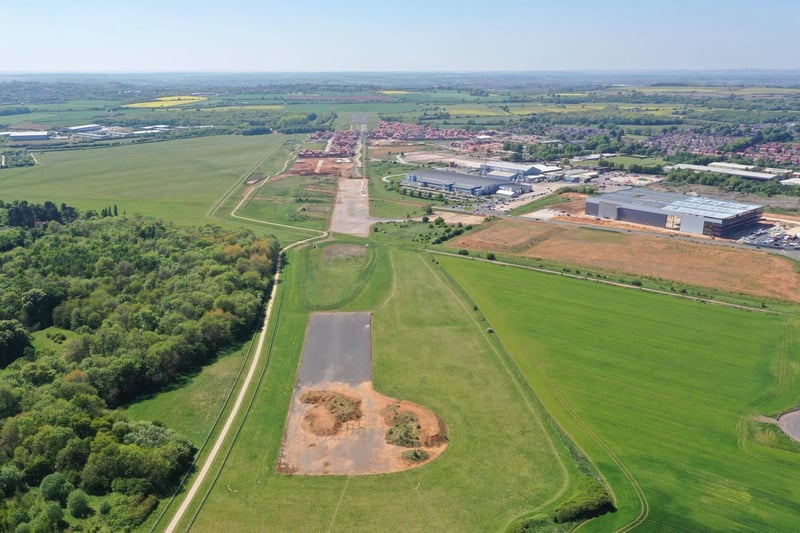 The Rolls Royce factory and old runway site
