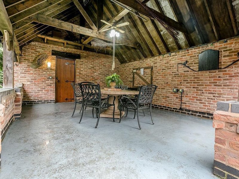 Two of the bedrooms are on the second floor. They are part of this open-plan living soace.