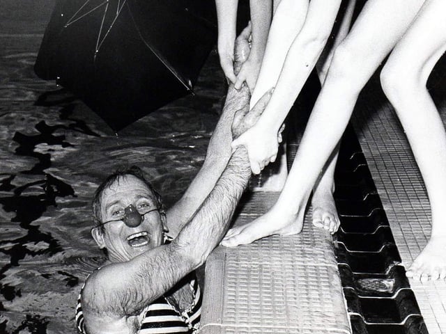He would entertain swimmers regularly - do you remember seeing him in the pool?