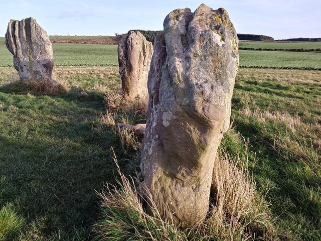 A picture taken at the Duddo Five Stones.