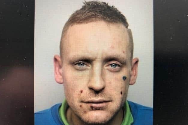 Pictured is Nicky Green, aged 36, of Pitsmoor Road, Sheffield, who admitted two burglaries and was sentenced to nine-months of custody.