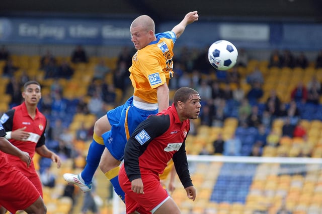 Ross Dyer was signed by Mansfield in August 2011, after his £6,000 compensation fee was paid by the 12th Stag. He scored nine goals in 47 appearances in the 2011/12 season but missed the club's promotion success the following season because of a cruciate knee ligament injury.