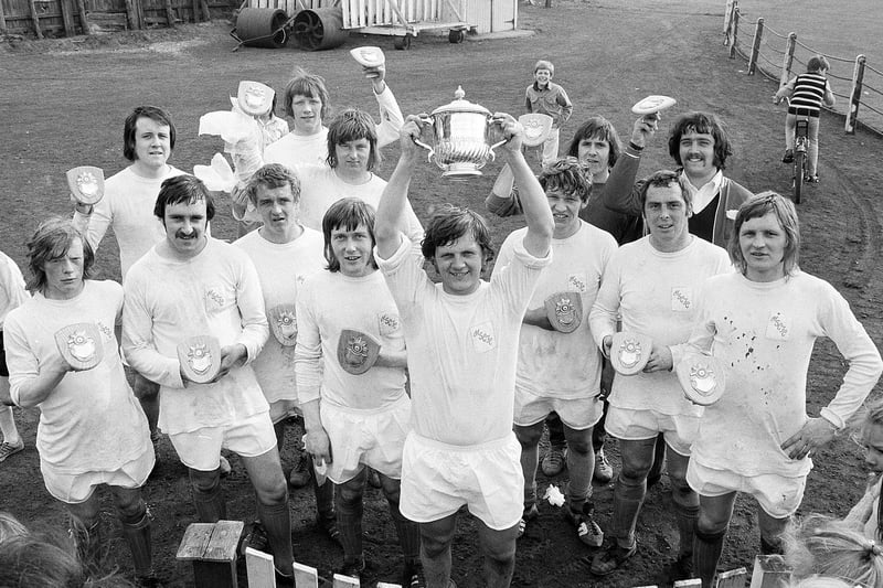 Mansfield Shoe Co. FC pictured enjoying success in 1973. Did you play for their team?