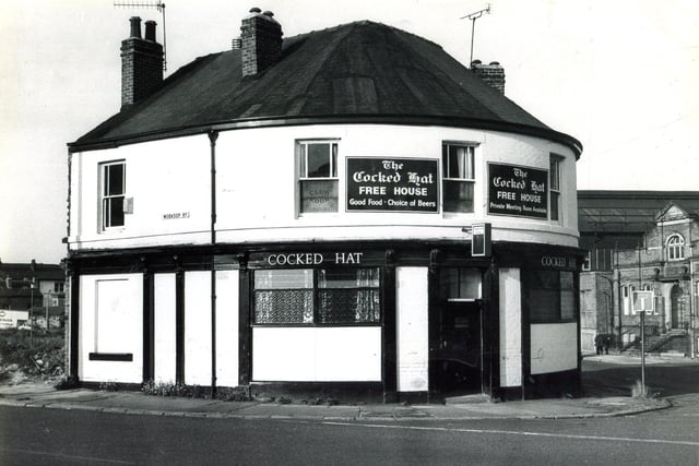 The Cocked Hat pub in Attercliffe, Sheffield, in 1981