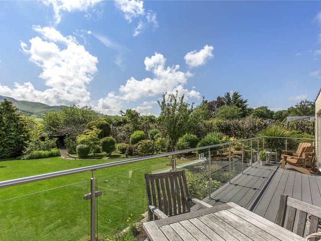 Decked terrace.