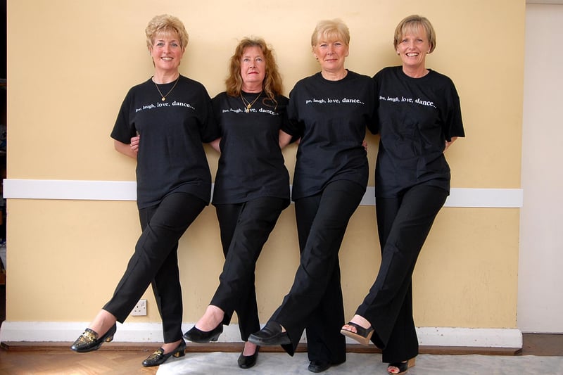 Viv Needham, left, was in the picture with her old dance friends in this photo from 14 years ago. Also pictured are Barbara Hall, Sheila Johnston and Alison McNair.