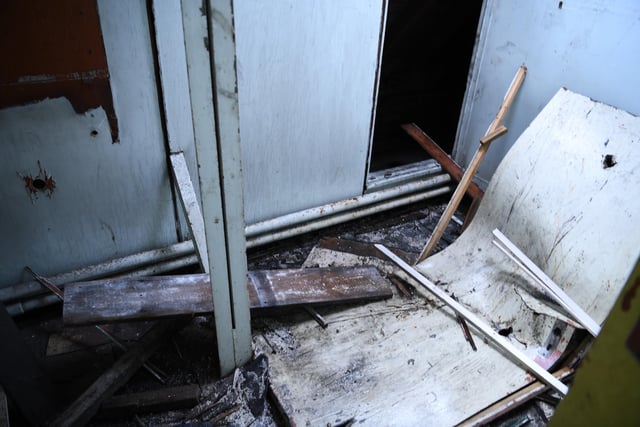 What was once a place where people paid for their medical care is now a crumbling ruin
