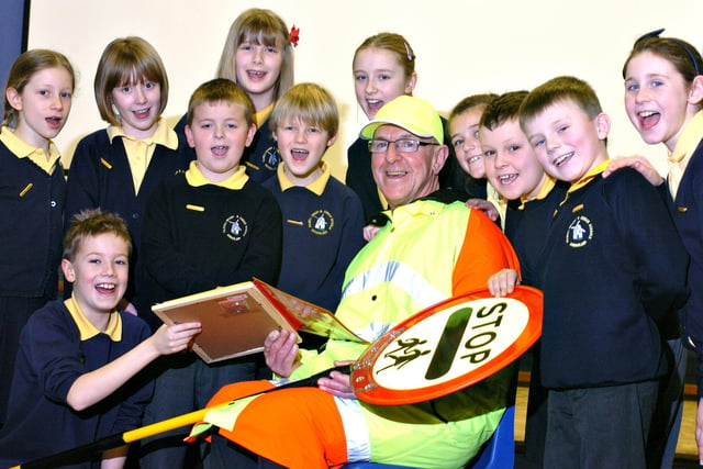 The Sunderland School Crossing Patrol of the Year award for 2010 was presented to John Plumb at Fulwell Junior School.