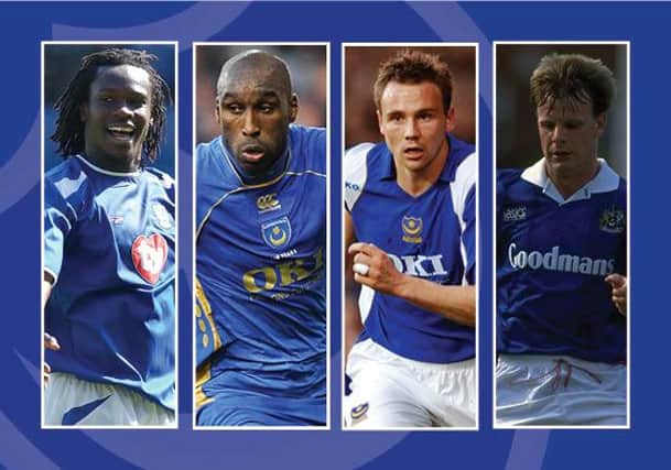 From left: Linvoy Primus, Sol Campbell, Matt Taylor and Andy Awford