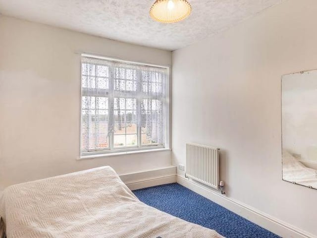 Another of the many bedrooms at the Fosse Road property. Compact but bright.